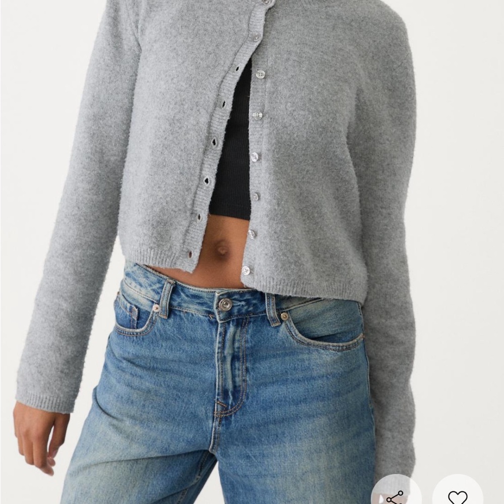 Grey cardigan xs NWT